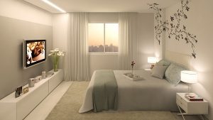 Assistir tv na cama