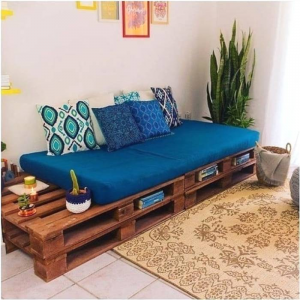 Decoração sala de estar com palet