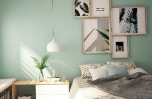quarto com tom pastel