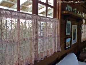 cortina em decoração de casa da roça