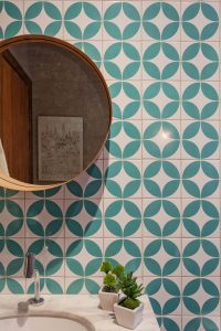 azulejos estampados para banheiro