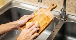 limpeza de tábua de carne