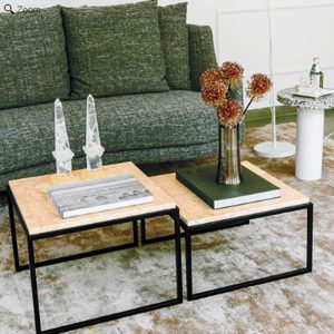 mesa de centro de mármore