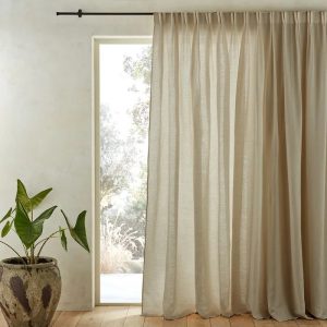 tendências de cortinas 2025 linho