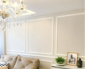 boiserie na parede vazia