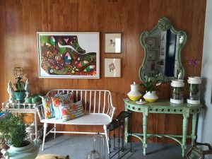 espaço com decoração vintage