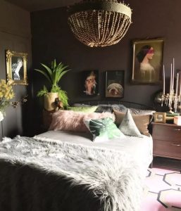 bedroom-with-brown-wall-8