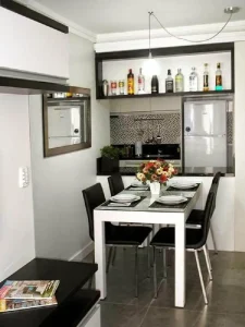mesa-de-jantar-pequena-preta-e-branca