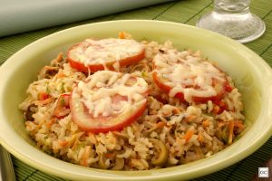 arroz de forno vegetariano