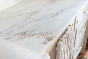 uso de mármore em bancada da cozinha