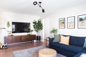 sala de estar com bom feng shui