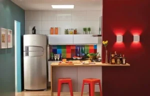 cores-para-cozinha-integrada-com-banquetas-vermelhas-e1528801168745