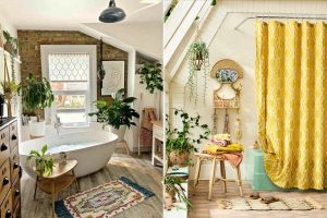 banheiros no estilo boho