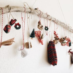 decoração de natal rústico pendente para parede