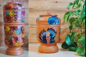 filtros de barro decorados