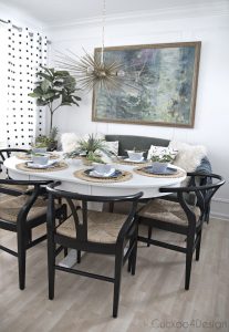 sala de jantar com sofá