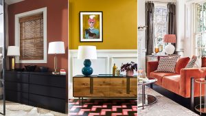ambientes com destaque para cores quentes