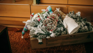 enfeites de natal em caixa