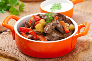 Receita de Fígado com Legumes