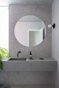 banheiro cimento queimado