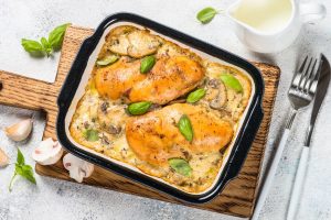 Peito de Frango com Creme de Milho