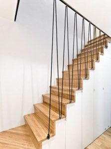 estilos de corrimão de escada aramado