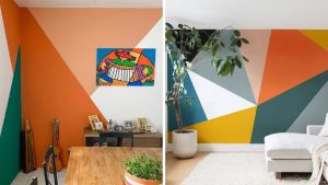 Nem papel de parede, nem textura: Paredes geométricas são a nova febre no design de interiores