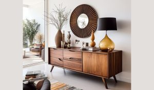 Móveis de madeira maciça maximalismo com minimalismo