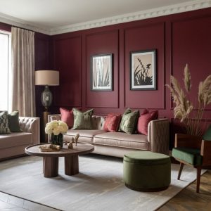 decoração Marsala cores clássicas