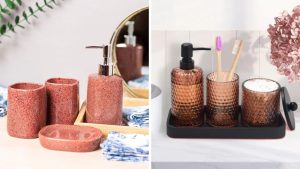 ideias de kits de acessórios de banheiro