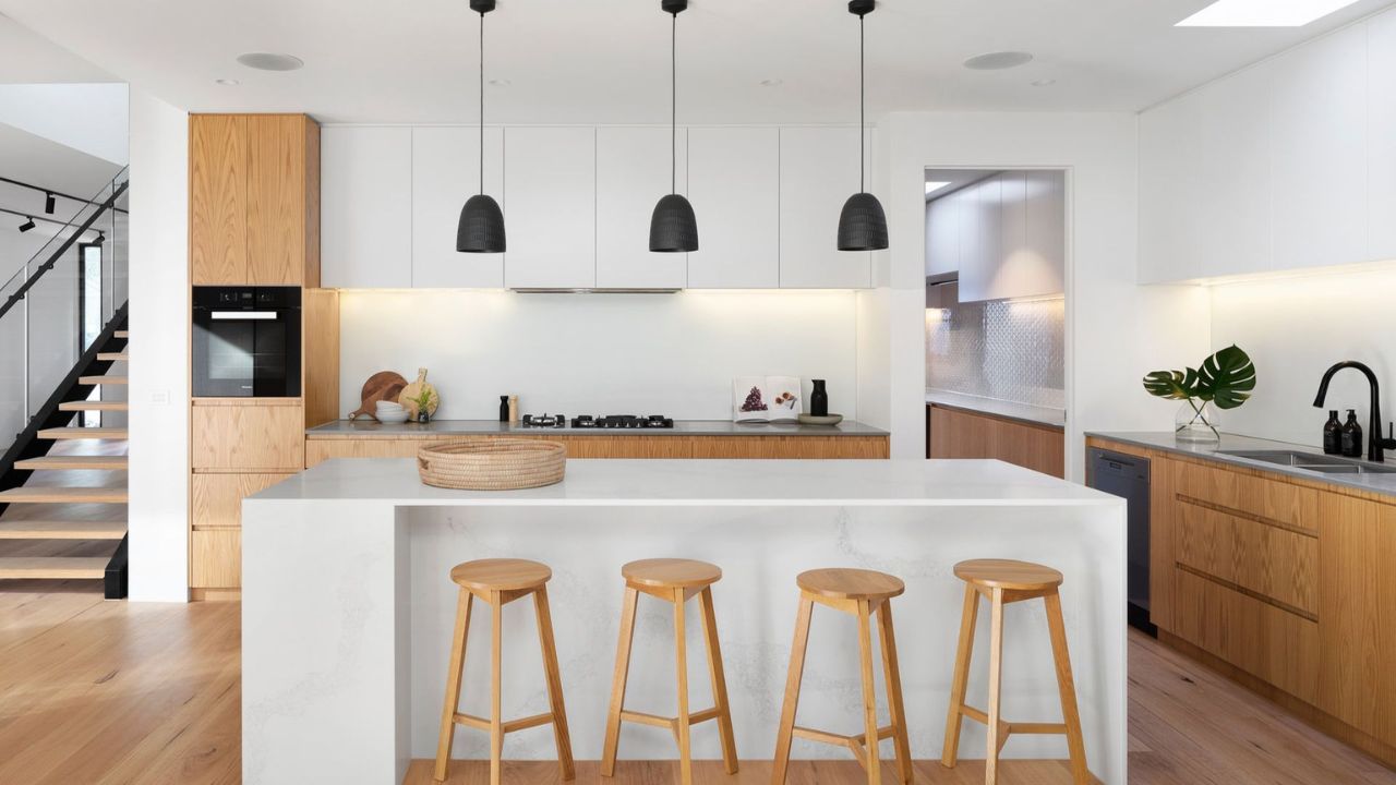 luminosidade em cozinha ampla