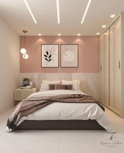 Perfil de Led quarto de casal