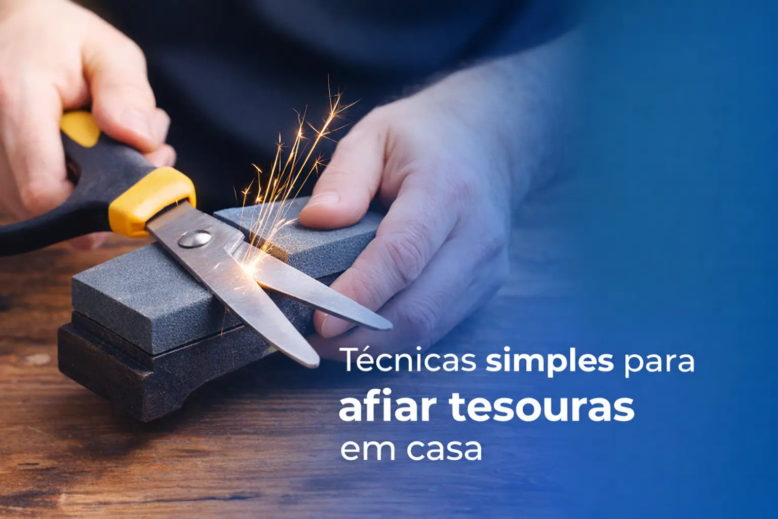 Passo-a-passo para afiar tesouras em casa com técnicas simples.