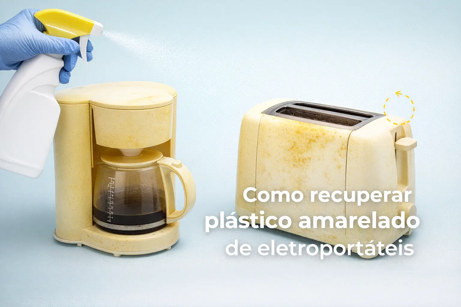 Como limpar e restaurar plástico amarelado de eletroportáteis antigos