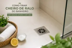 Como tirar cheiro de ralo do banheiro com soluções simples e sem obra